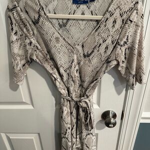 Snake Print Mini Dress w/ Pockets